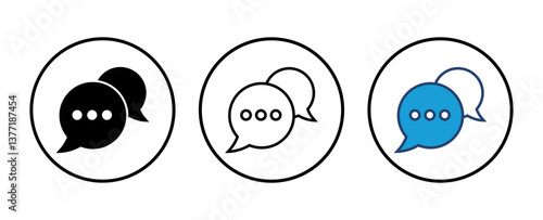 Chat icon vector. speech bubble icon. comment icon vector. message. contact us