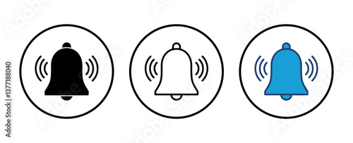 Bell Icon vector. Notification icon for your web site design