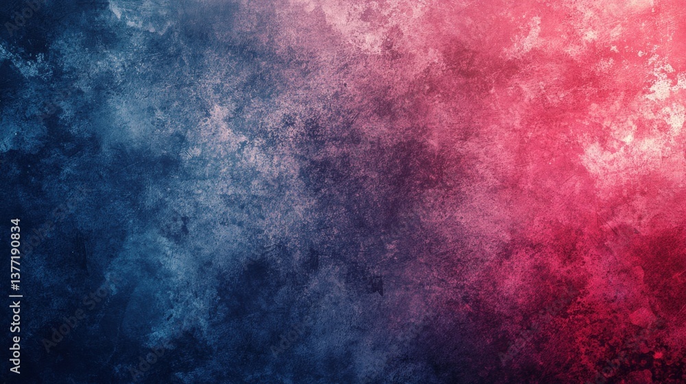 Obraz premium Captivating red and blue wallpaper featuring a velvet gradient transition creating a stunning visual display for interiors