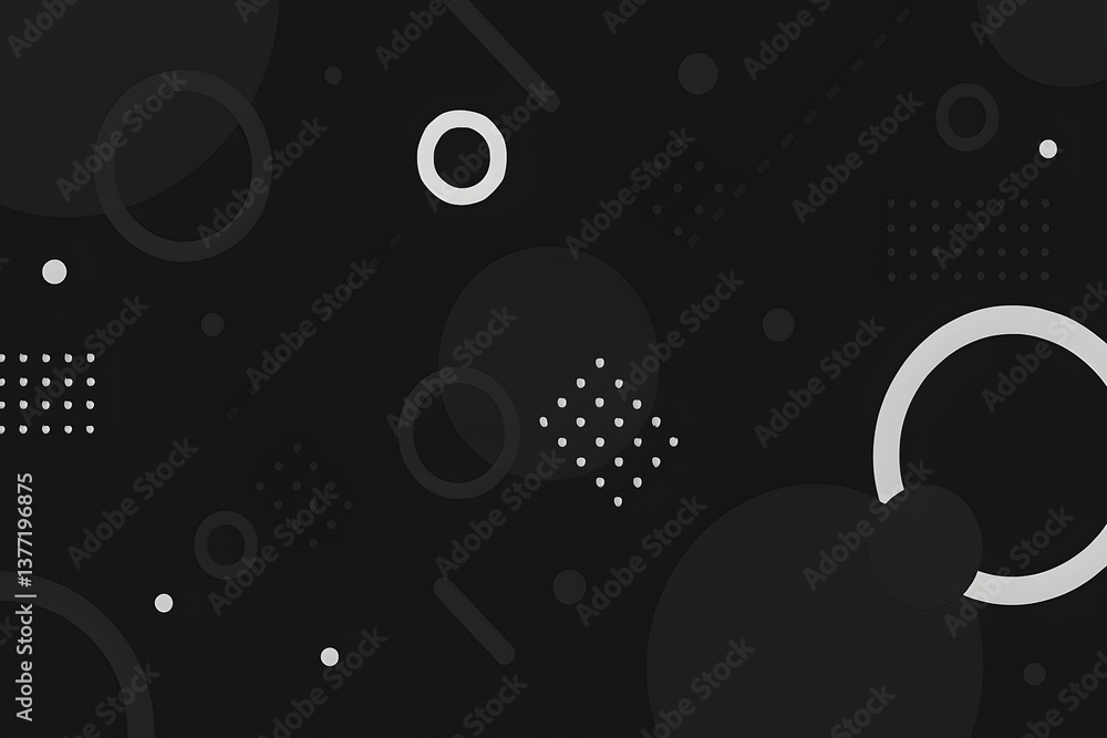 Obraz premium 幾何学模様の黒い画像