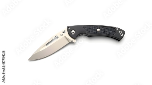 A Compact and Foldable Utility Knife with a Stainless Steel Blade