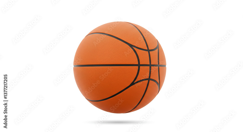 The perfect basketball, ready for the game, a classic orange hue with black lines, against a crisp white background. The perfect basketball, ready for the game, a classic orange hue with black lines, against a crisp white background.