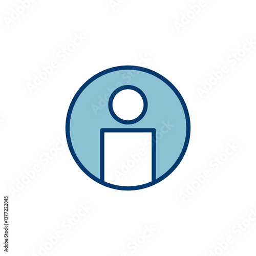 User Icon vector isolated on white background. person sign. people icon.