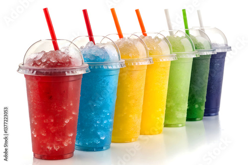 Colorful Slush Drinks – Icy Refreshing Beverages in a Rainbow Spectrum