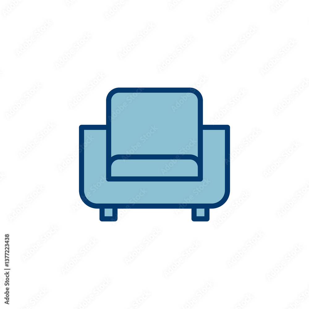 Sofa icon vector isolated on white background. sofa icon illustration. furniture Sofa icon vector isolated on white background. sofa icon illustration. furniture