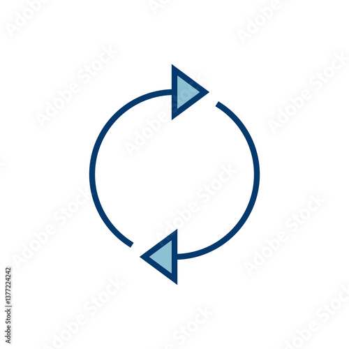 Refresh icon vector isolated on white background. Reload icon vector. Update icon. convert icon