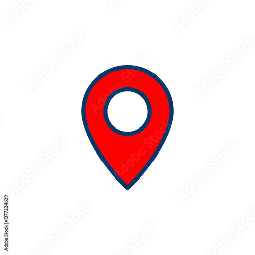 Pin icon vector isolated on white background. Location icon. Map pointer icon. Point. Locator. Address Free Download Pin icon vector isolated on white background. Location icon. Map pointer icon. Point. Locator. Address - GFXLoad