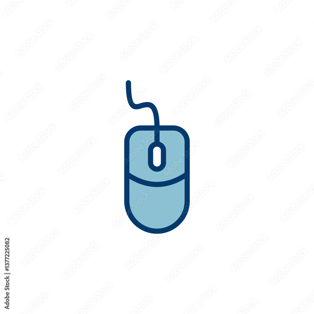 Computer Mouse Icon vector isolated on white background. Computer mouse vector icon Computer Mouse Icon vector isolated on white background. Computer mouse vector icon