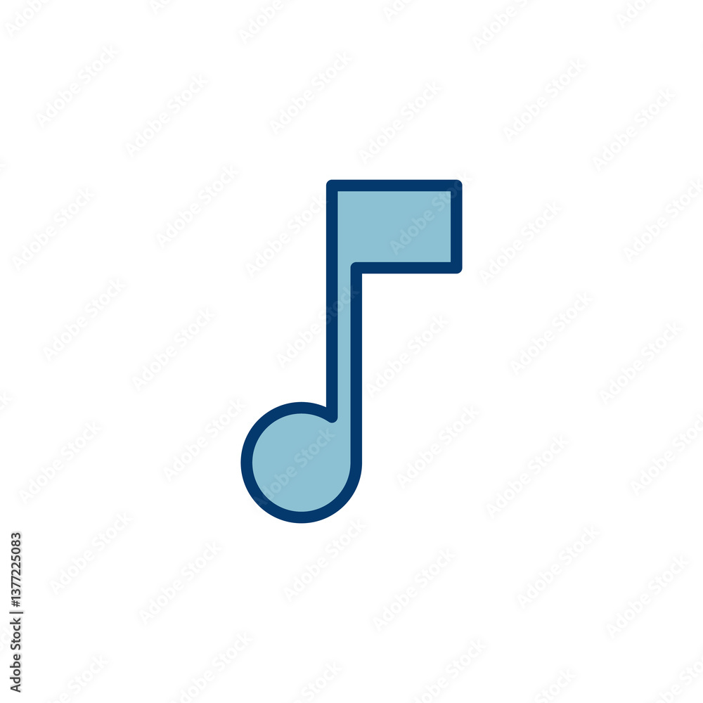 Music icon vector isolated on white background, music vector icon, Melody, song, note, sound, audio sign Music icon vector isolated on white background, music vector icon, Melody, song, note, sound, audio sign