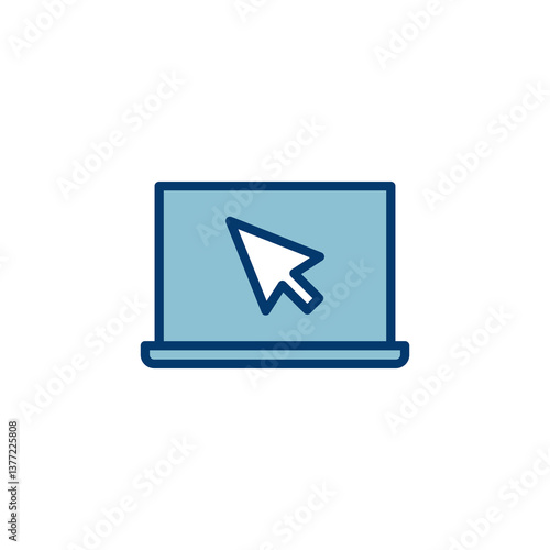 Free Download Laptop icon vector isolated on white background. Laptop vector icon - GFXLoad