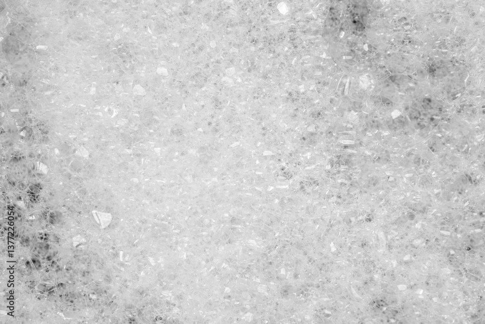 Obraz premium Abstract white soap foam bubbles texture background