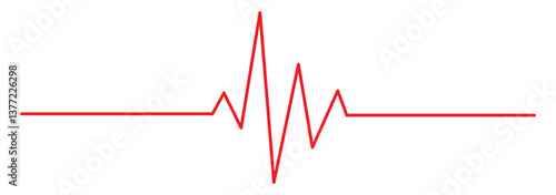 Heart beat line icon. EKG heart beat line, Cardiogram line icon, sign. Heart pulse silhouette, icon,Vector illustration design isolated
