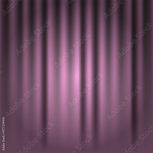 Purple curtain background. Closed luxury curtains for photography, party, interior design, event decoration, luxury branding. Vector cloth drapes with empty copy space