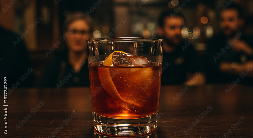 Cold beer and cola drinks on the bar table Cold beer and cola drinks on the bar table