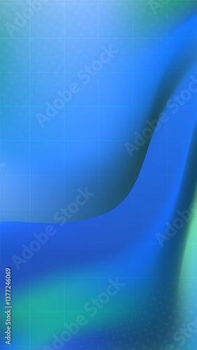 Vertical abstract background with flowing ocean hues.