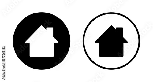 House icon logo design. Home sign and symbol