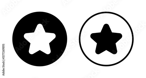 Star icon logo design. rating sign and symbol. favourite star icon