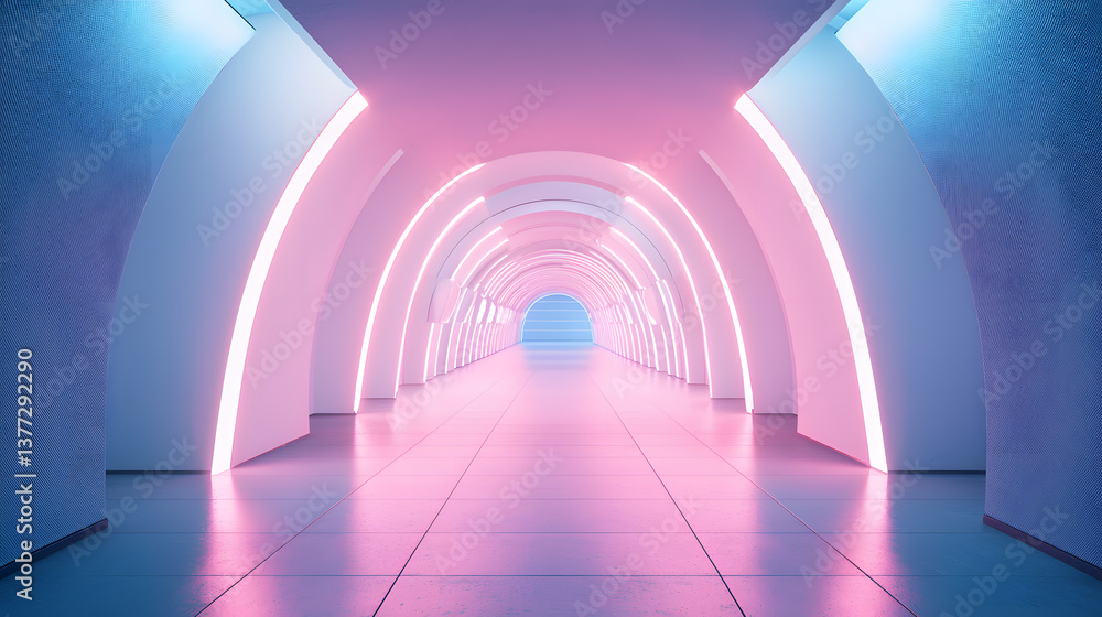 Futuristic tunnel design concept modern architecture digital background wallpaper neon lighting abstract environment Futuristic tunnel design concept modern architecture digital background wallpaper neon lighting abstract environment