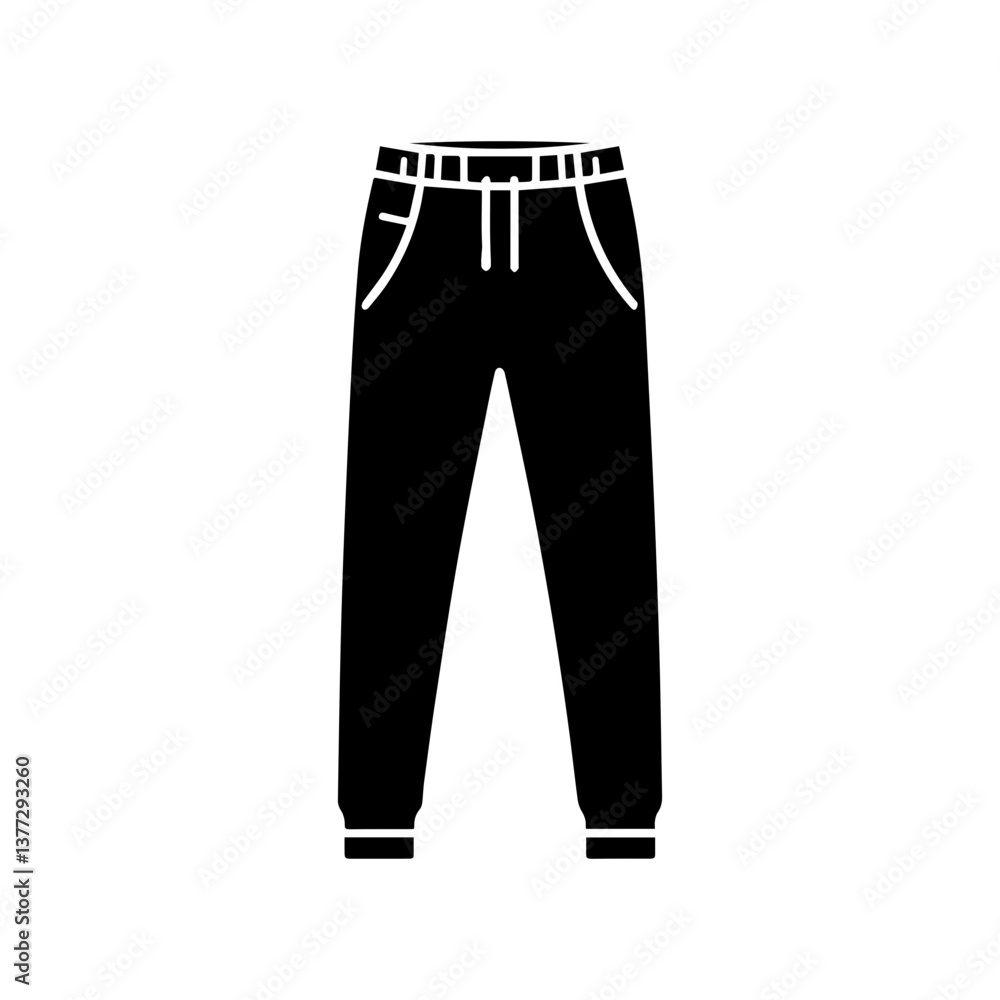 Long pants icon with transparent background Long pants icon with transparent background