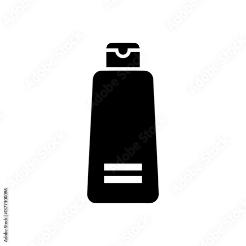Shampoo soap facial cleanser icon with transparent background