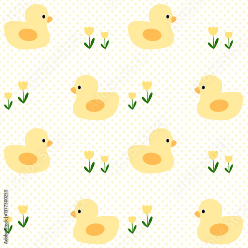 seamless pattern with duck