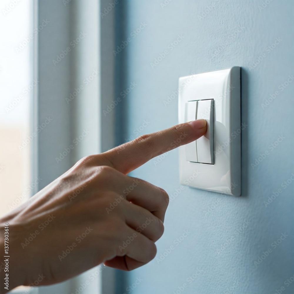 hand with switch hand with switch