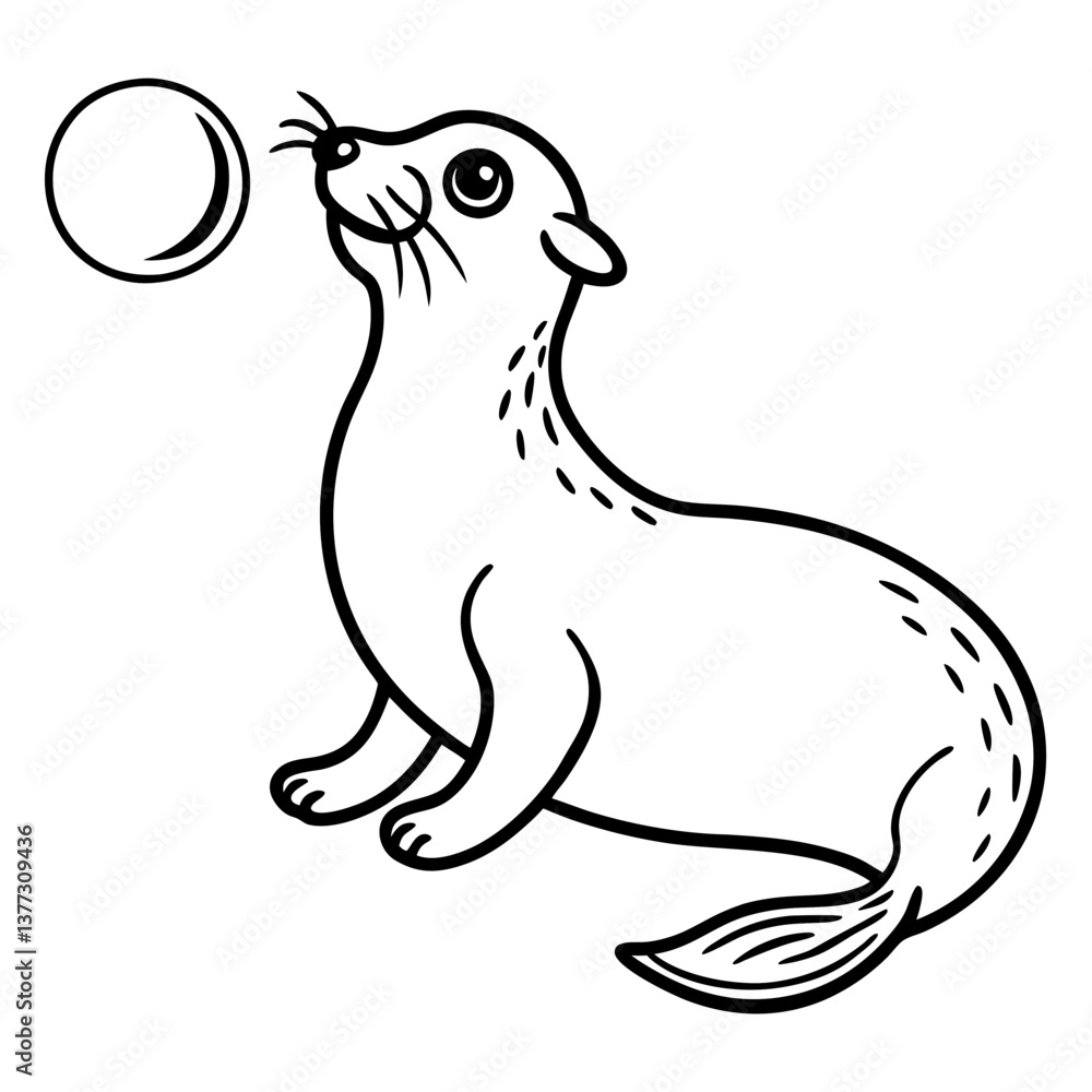 vector illustration of a seal vector illustration of a seal