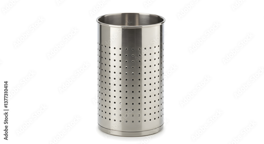 Stainless Steel Perforated Cylinder Container, Modern Design Stainless Steel Perforated Cylinder Container, Modern Design