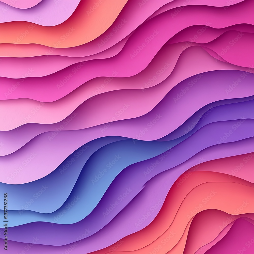 Obraz premium Abstract Colorful Wave Layers. (1)