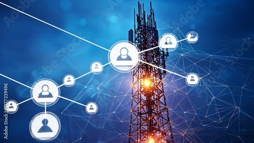 Network infrastructure connecting users
