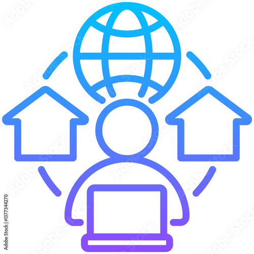 Remote Work Icon