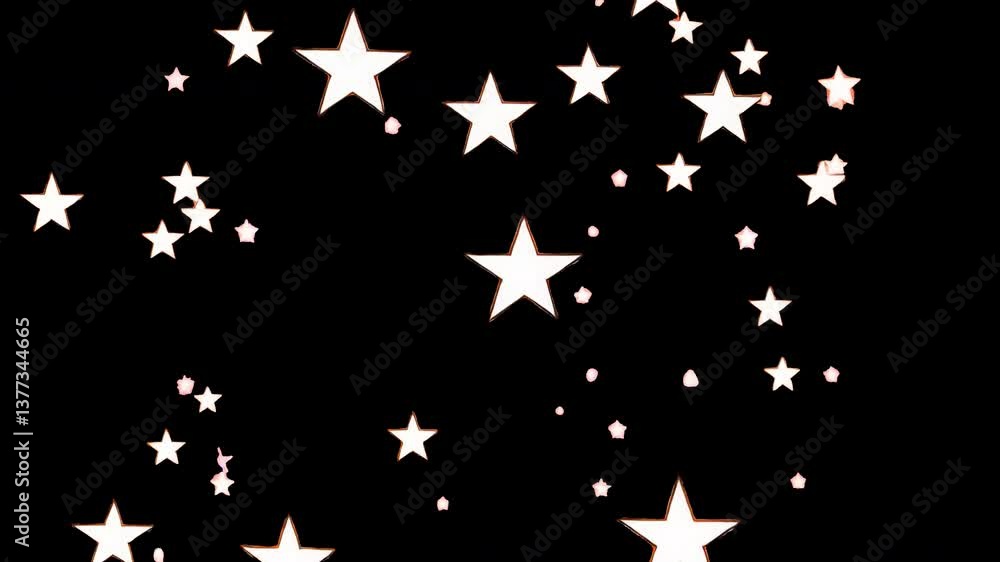 Aesthetic stars animated overlay, transparent 4K video, alpha channel, ProRes 4444 Aesthetic stars animated overlay, transparent 4K video, alpha channel, ProRes 4444