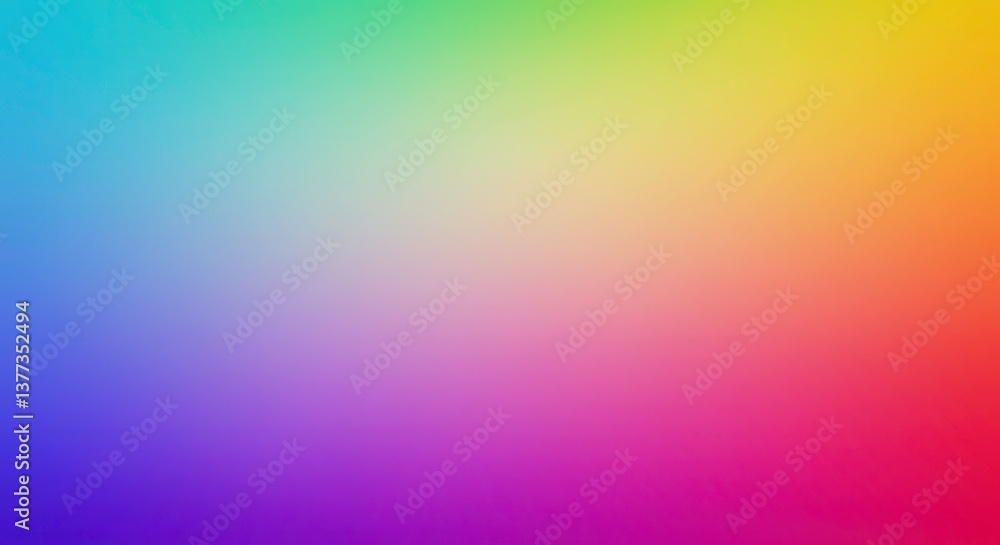 Obraz premium Vibrant Rainbow Gradient Background Smooth Color Blend Pastel Hues Abstract Texture Design Element