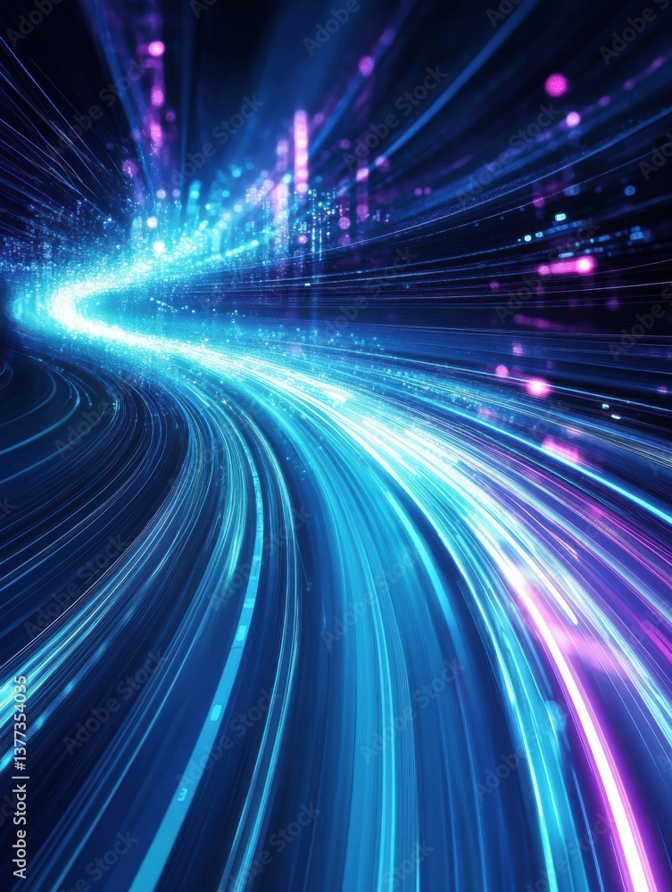 Abstract Light Trails in Motion Abstract Light Trails in Motion