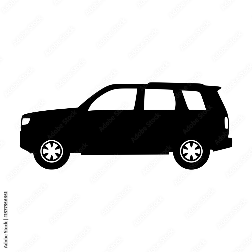 SUV Silhouette - Vehicle Icon SUV Silhouette - Vehicle Icon