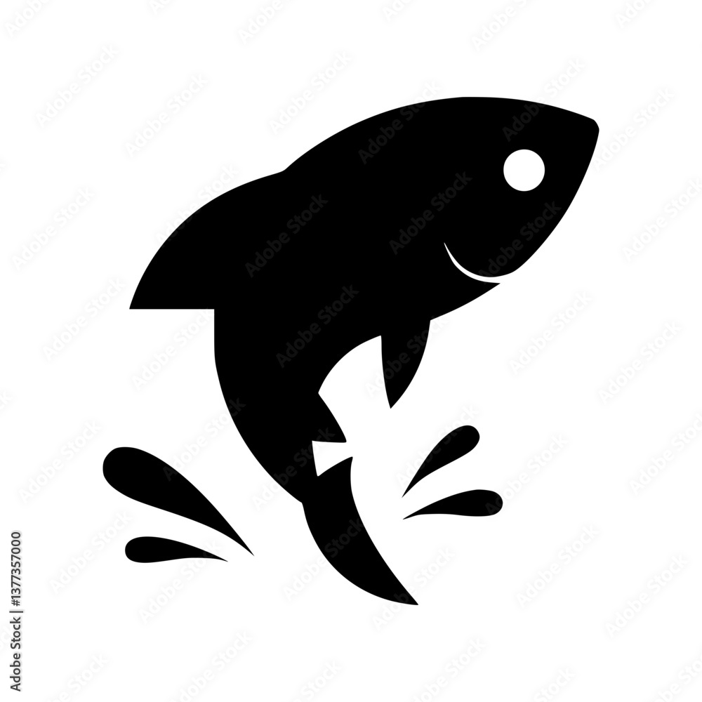 Obraz premium Shark Icon - Vector Illustration