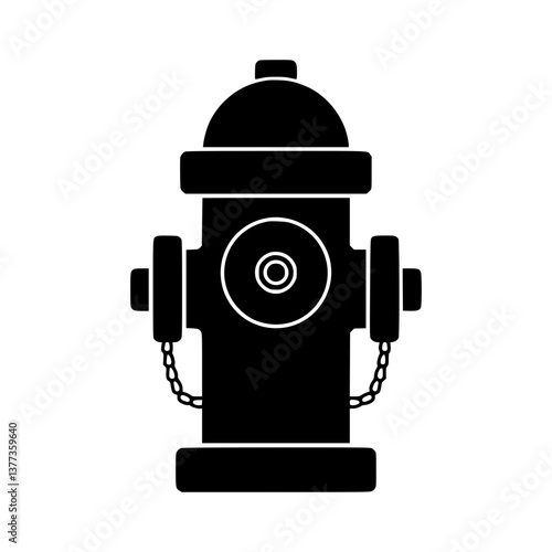 Fire Hydrant Icon - Vector Illustration
