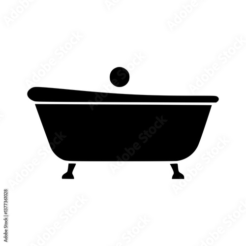 Vintage Clawfoot Bathtub Icon