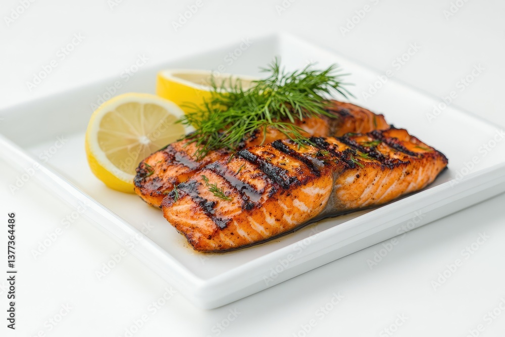 Grilled Salmon with Lemon and Dill Grilled Salmon with Lemon and Dill