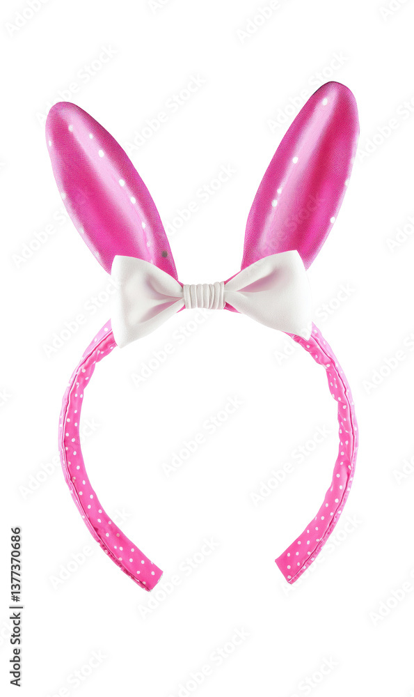 Bunny Ears headband, easter concept isolate on transparent background Bunny Ears headband, easter concept isolate on transparent background