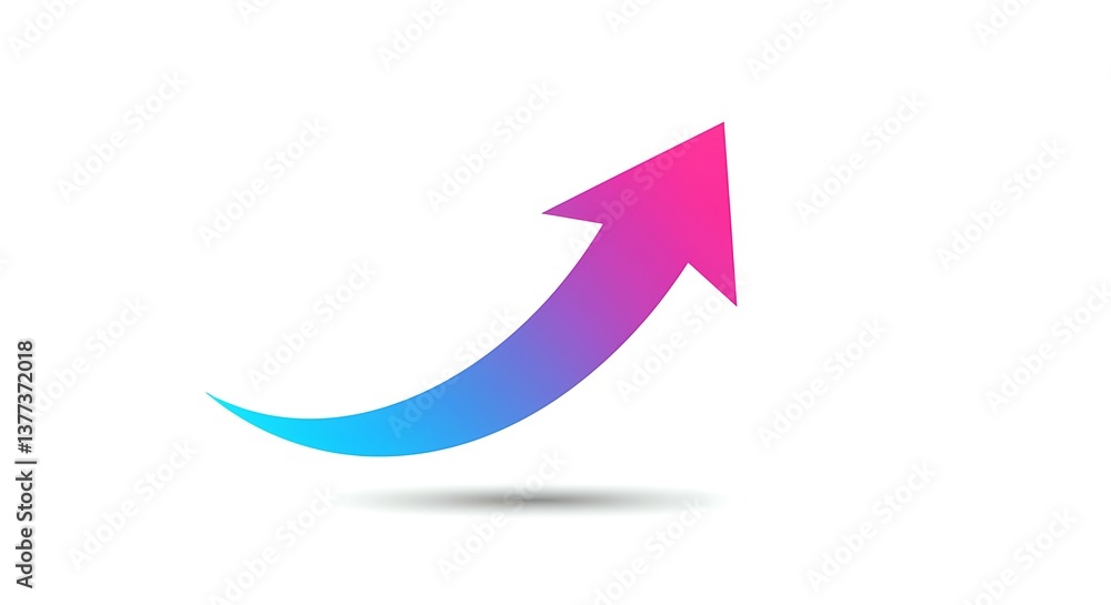 custom made wallpaper toronto digitalGradient Arrow Pointing Upward Symbolizing Growth and Positive Direction