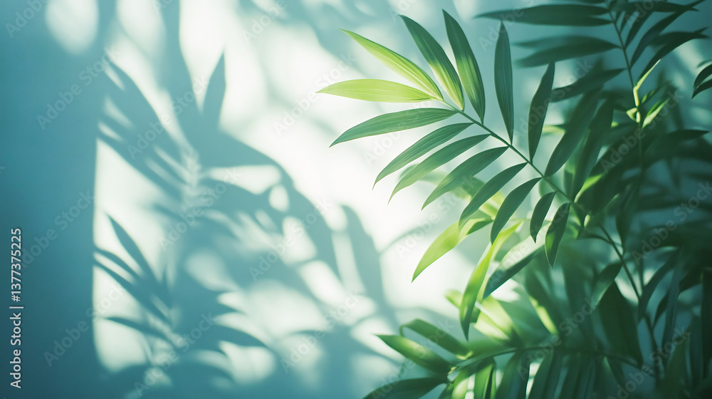 Naklejka premium Gradient window natural shadow overlay effect on white texture background, for overlay on product presentation, backdrop and mockup