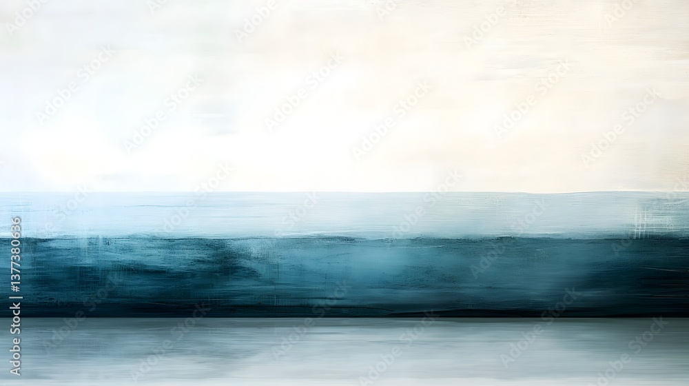 Fototapeta premium Abstract Blue and White Landscape with Soft Textures and Gentle Color Gradients