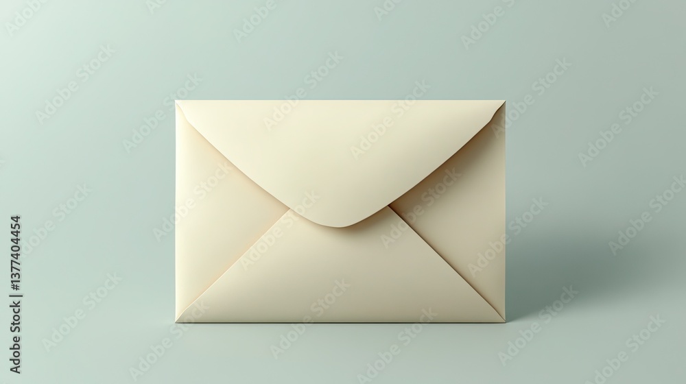 3D icon of an open mail envelope with a letter inside 3D icon of an open mail envelope with a letter inside