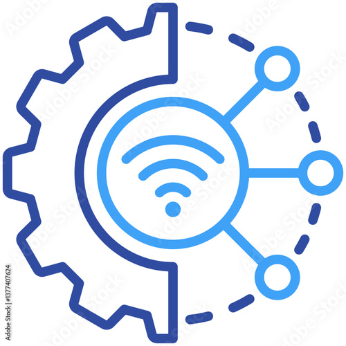Canvas Print Connectivity Icon