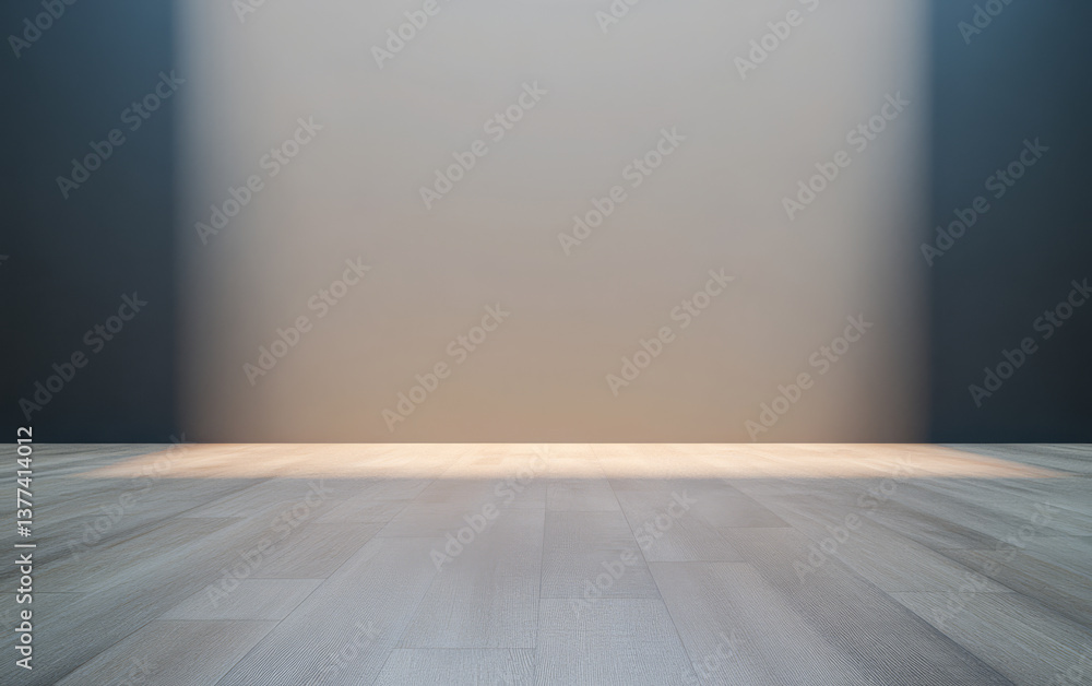 Light beams create an abstract background on a wooden floor in a minimalist setting Light beams create an abstract background on a wooden floor in a minimalist setting