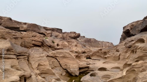Sam Phan Bok (Three thousand holes) place of destination at Ubon Ratchathani province in Thailand