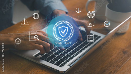 Tablou pe pânză Compliance in business concept