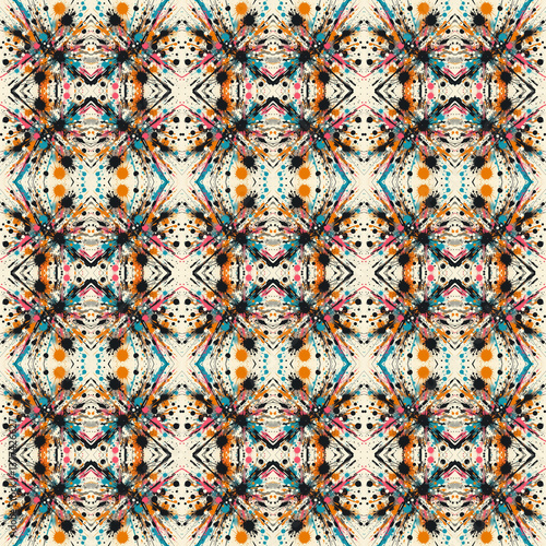 Splatter Pattern for Textile Design