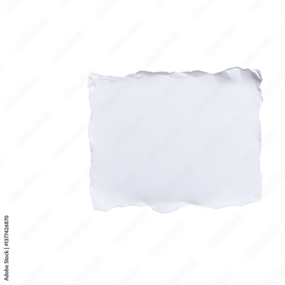 Blank torn paper on transparent background. Blank torn paper on transparent background.